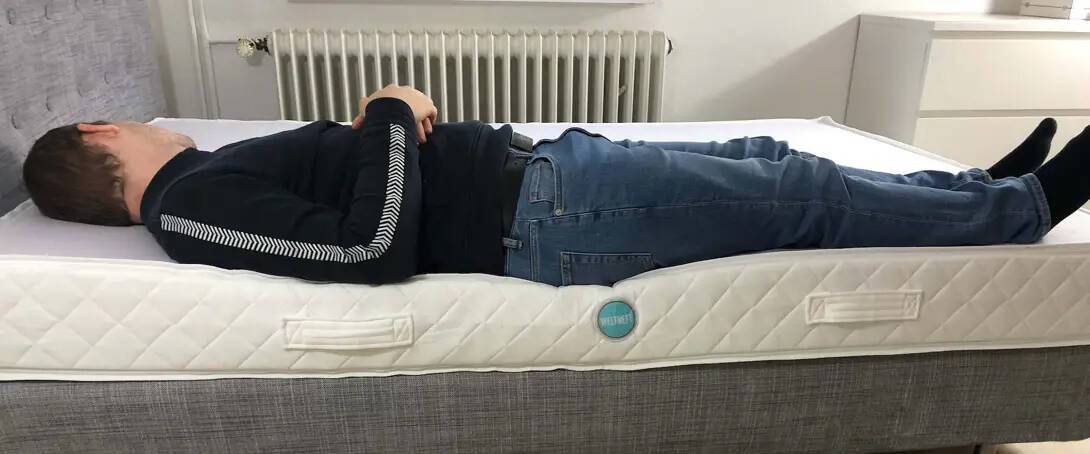 DIE MATRATZE von Weltbett 18 cm Version mit Rückenschläfer